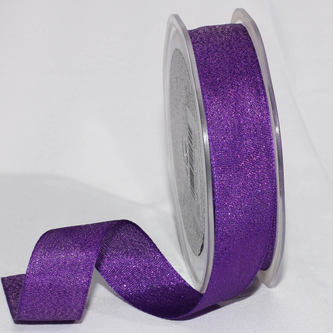The Ribbon People Set of 4 Purple Sparkly Taffeta Woven Edge Craft Ribbon 1" x 108 Yards